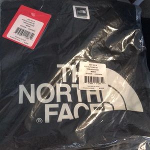 North face half dome tee medium black and dark blu